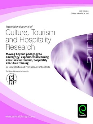 cover image of International Journal of Culture, Tourism and Hospitality Research, Volume 3, Issue 4